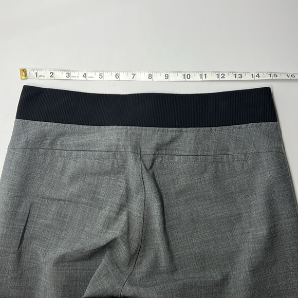 ATHLETA Size 4 Gray With Black Elastic Waistband Straight Leg Active Wear - Picture 7 of 11
